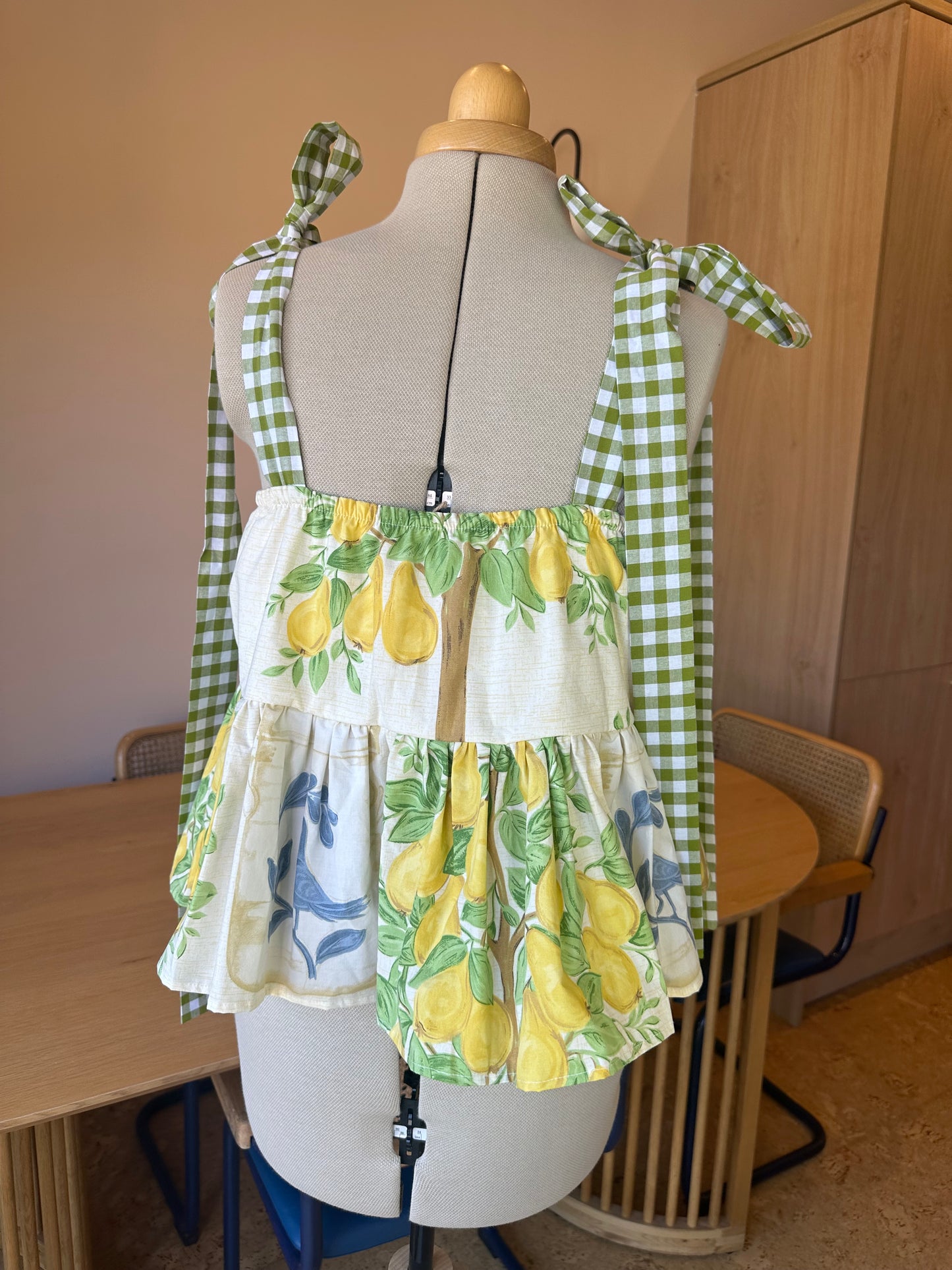 Pear Tree Etta Tie Strap Top Size 2 (UK 10-12)