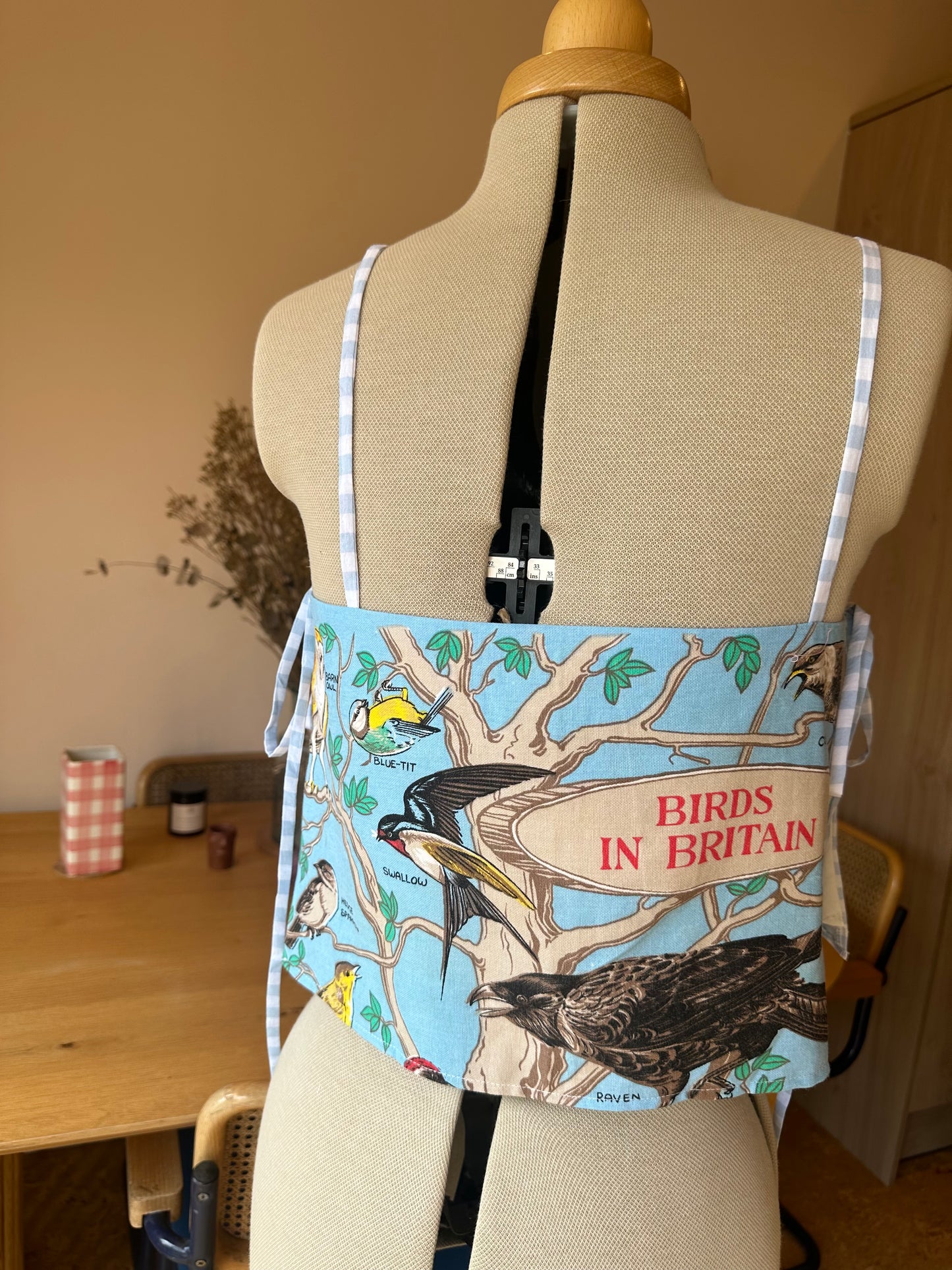 Blue Birds May Tie Side Cami Size 2 (UK 10-12)