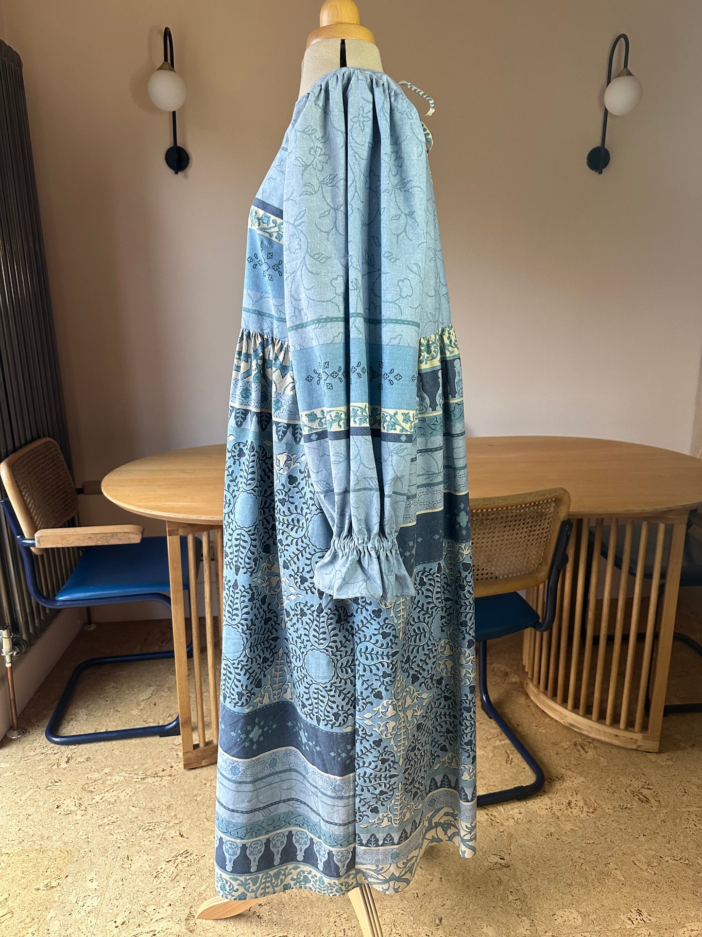 SAMPLE SALE 50% Off - Blue Carrie-Ann Dress Size 3 (UK 14-16)