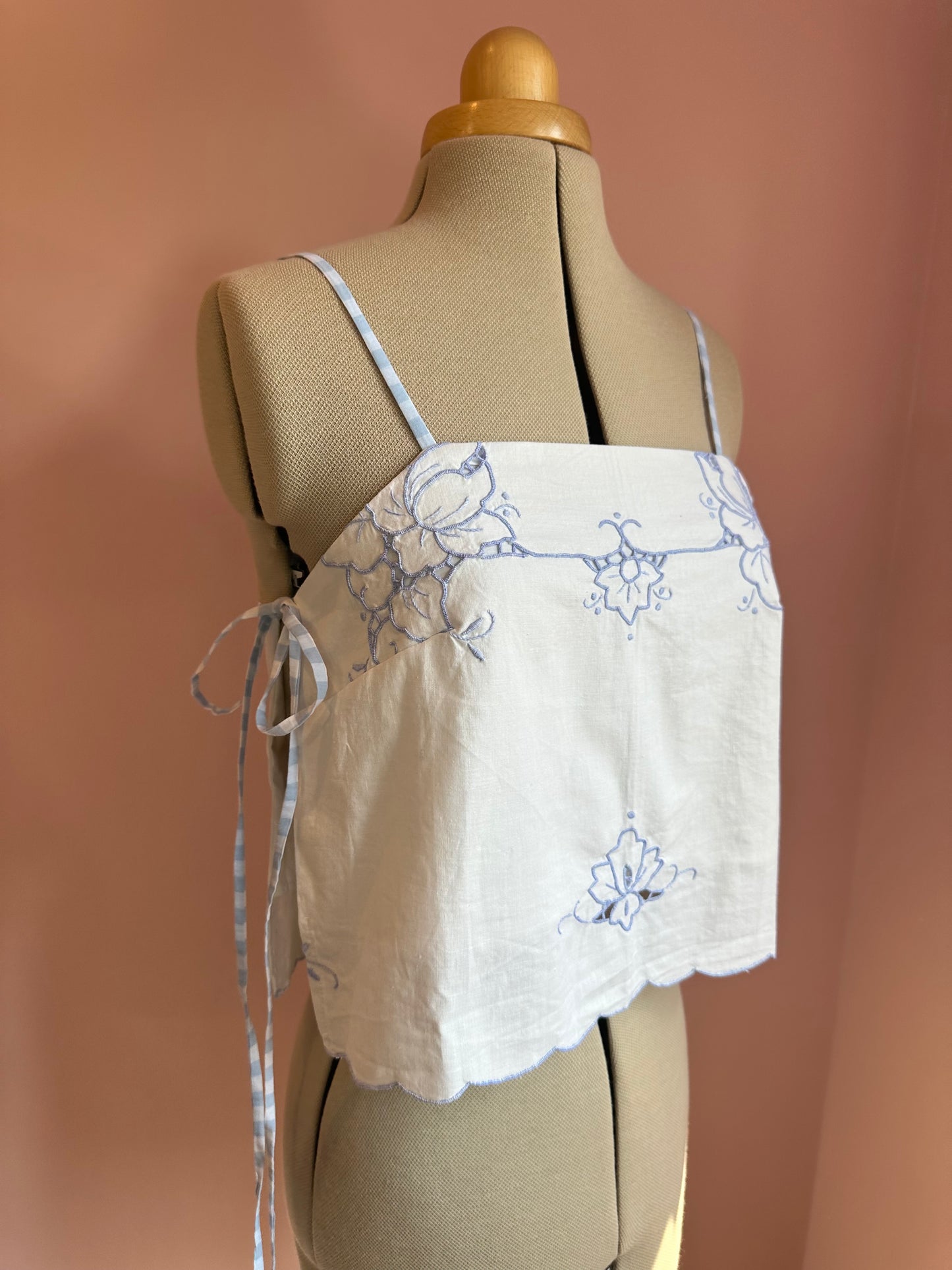 Embroidered May Tie Side Cami Size 2 (UK 10-12)