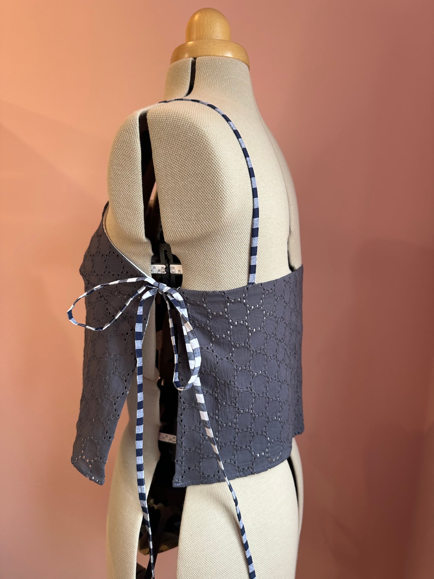 SAMPLE SALE 30% off - Deadstock Broderie May Tie Side Cami Size 2 (UK 10-12)