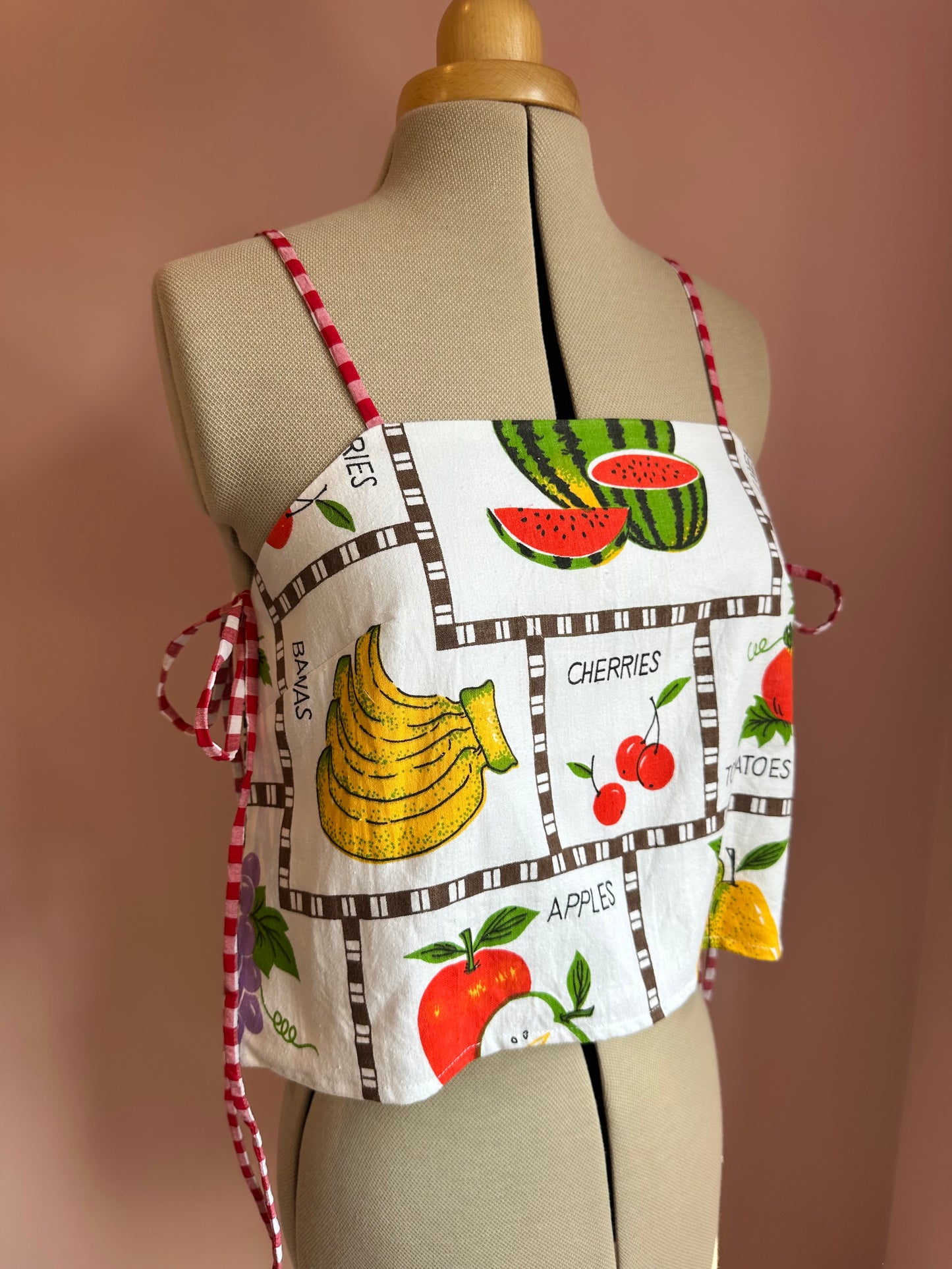 Fruit Print May Tie Side Cami Size 2 (UK 10-12)