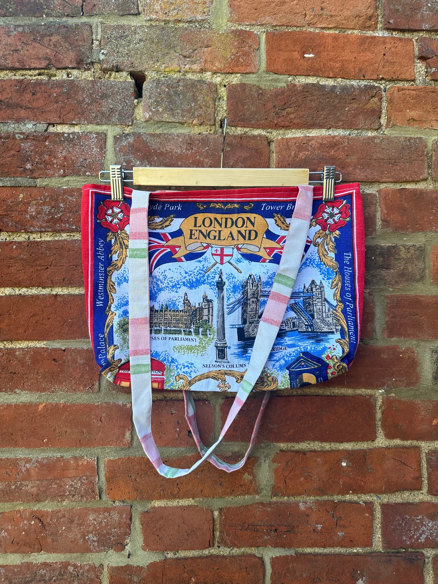 London/Pink Check Large Reversible Tote Bag