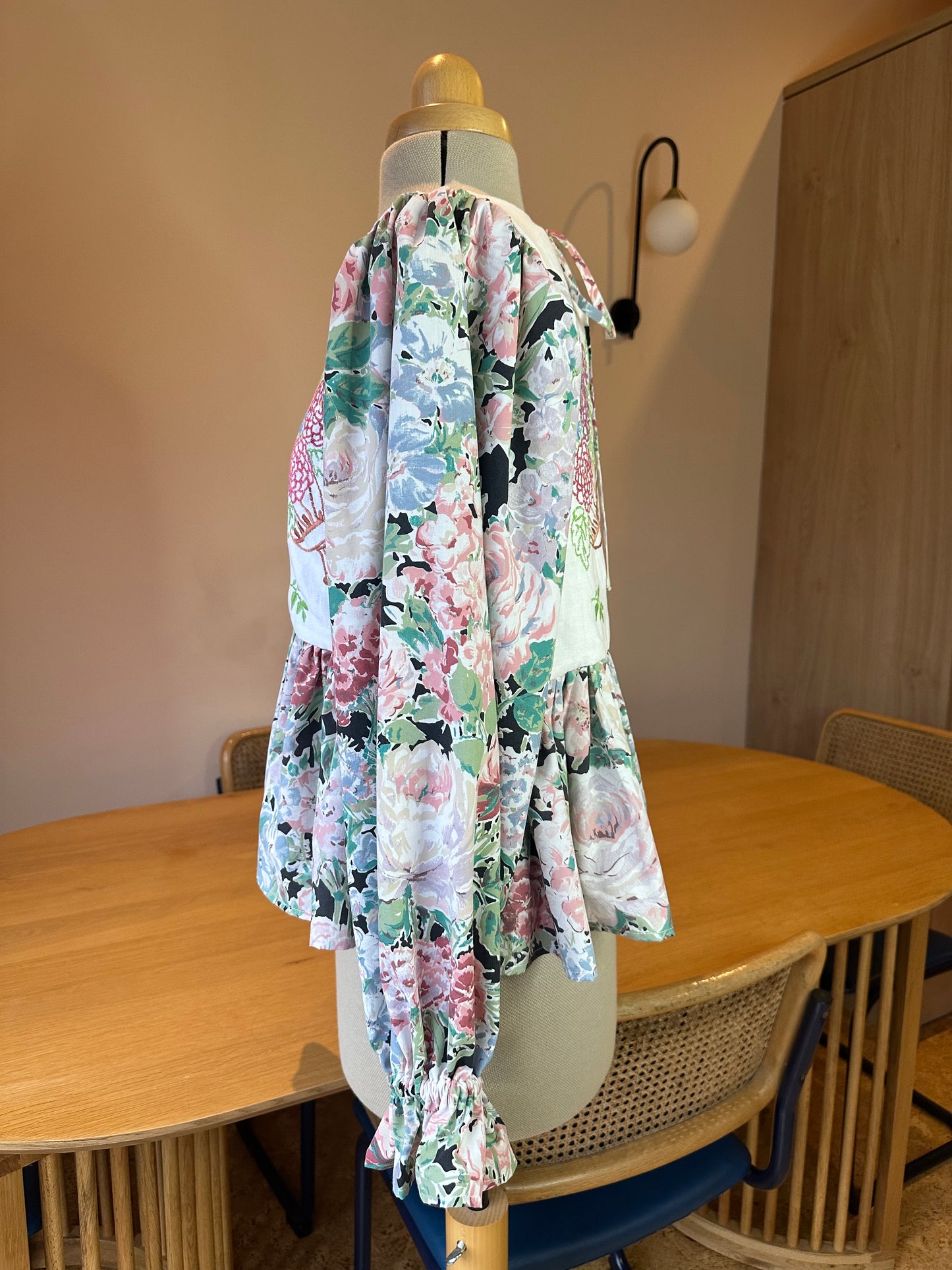 SAMPLE SALE 50% Off - Embroidered Floral Carrie-Ann Top Size 1 (UK 6-8)