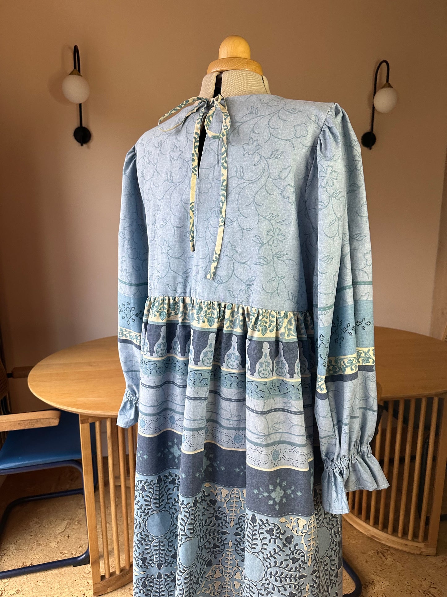 SAMPLE SALE 50% Off - Blue Carrie-Ann Dress Size 3 (UK 14-16)
