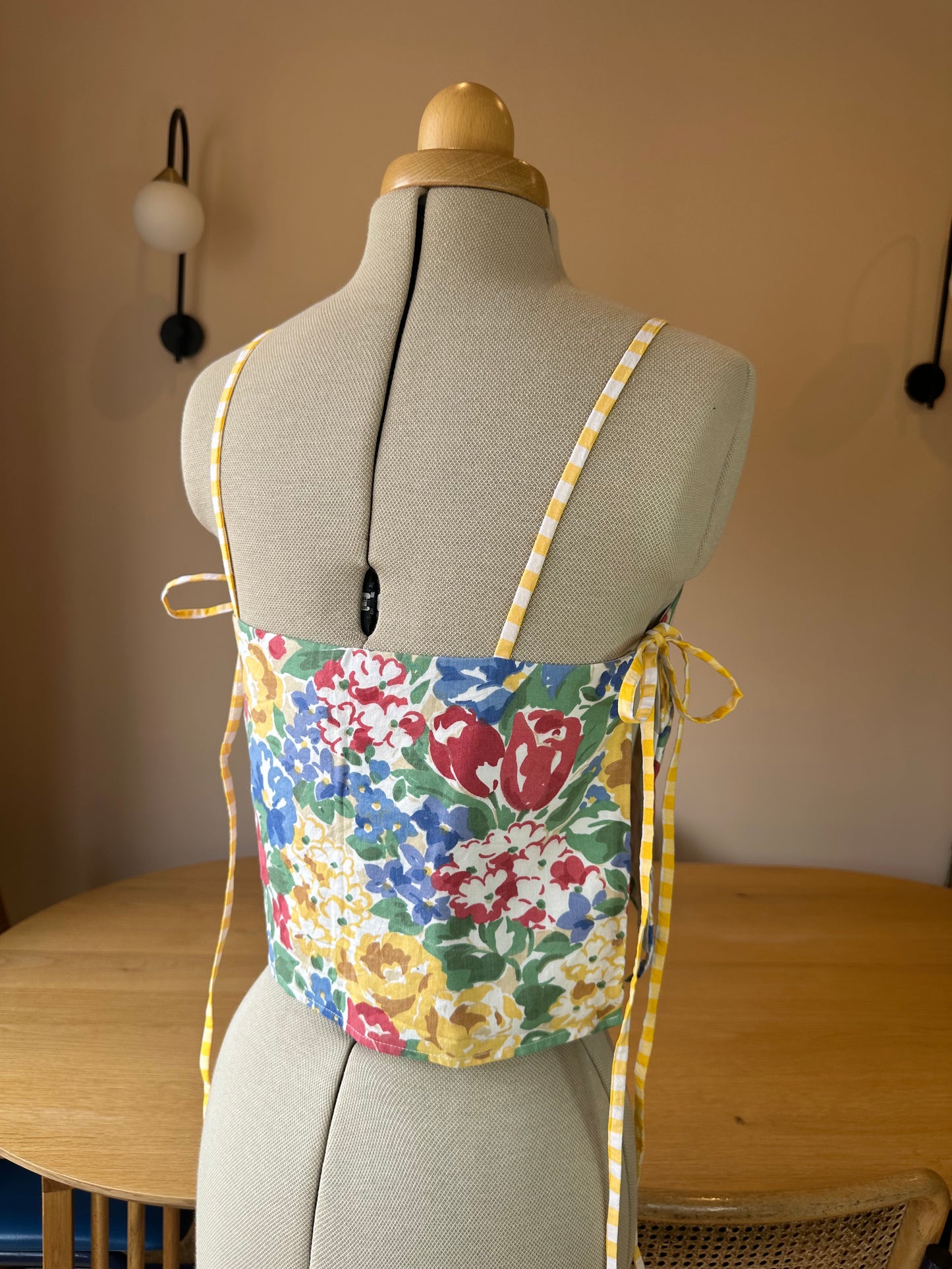 SAMPLE SALE 50% off - Bright Floral Tie Side Cami Size 1 (UK 6-8)