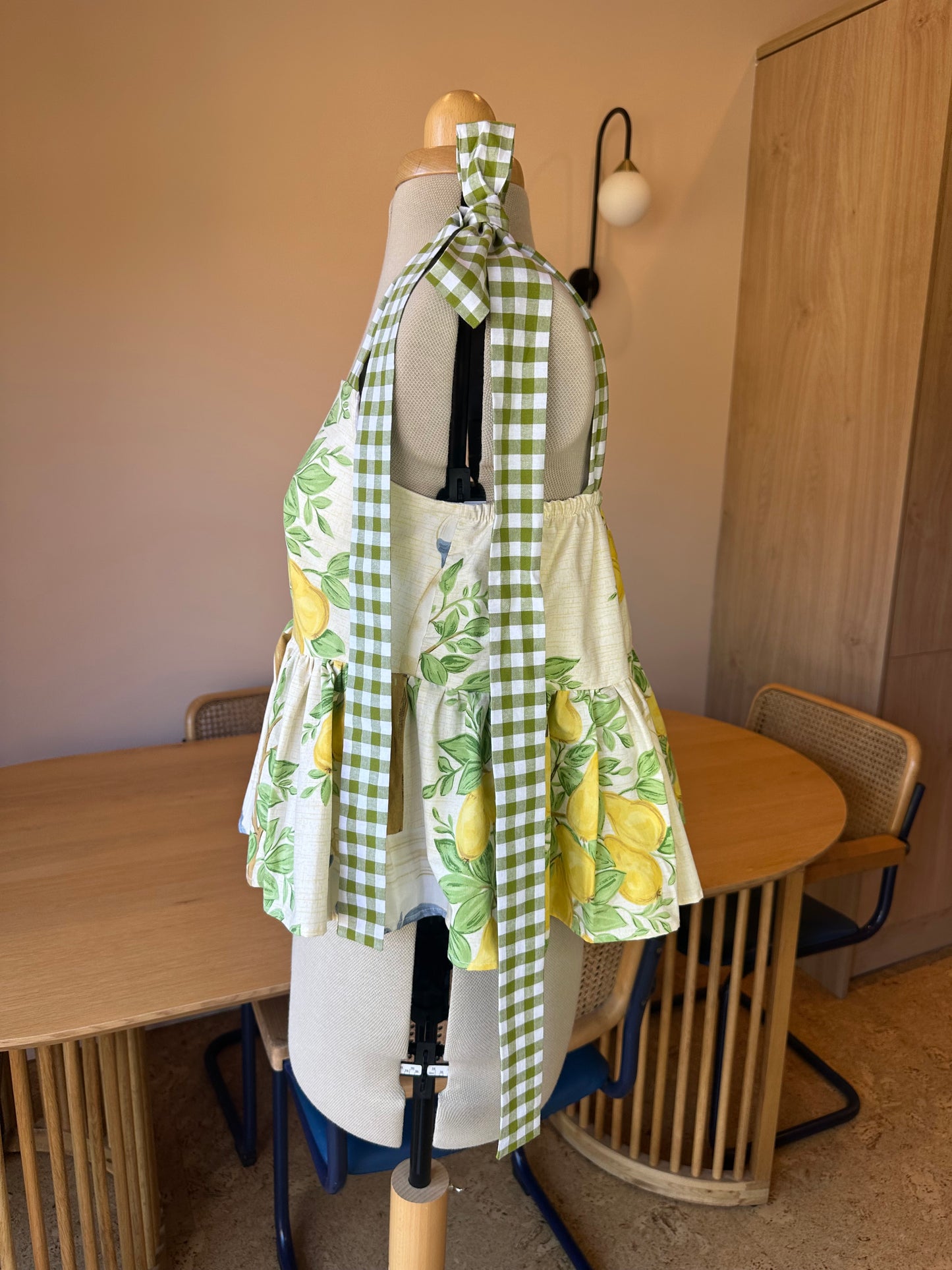 Pear Tree Etta Tie Strap Top Size 2 (UK 10-12)