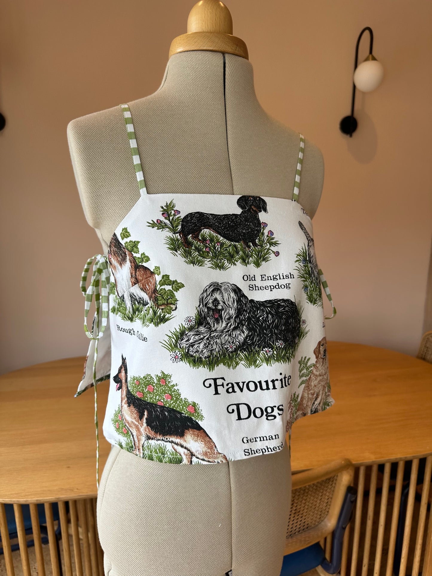 Favourite Dogs May Tie Side Cami Size 1 (UK 6-8)
