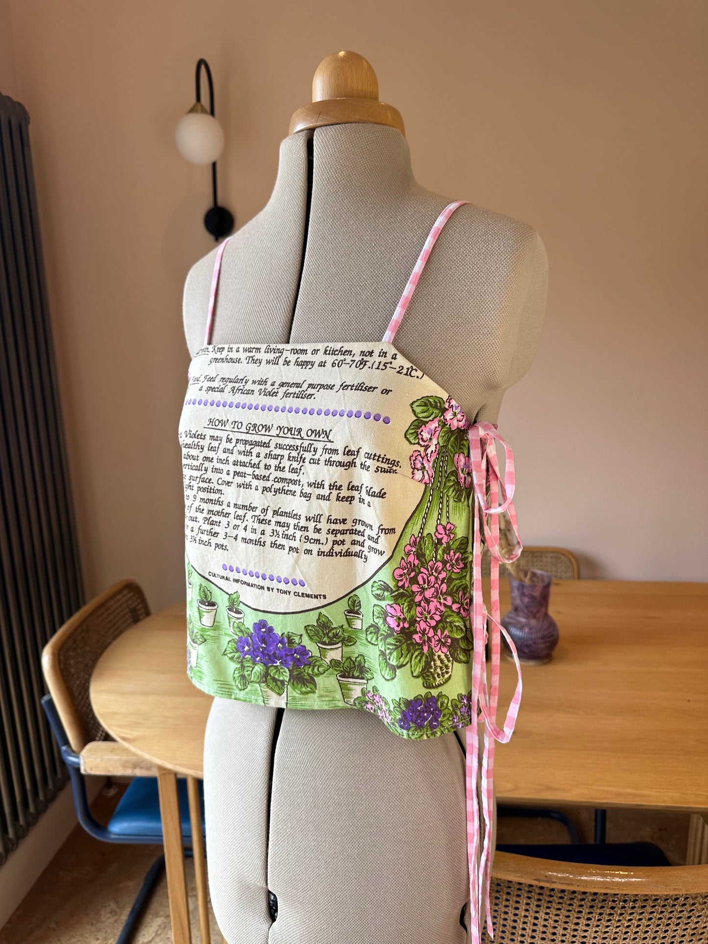African Violets May Tie Side Cami Size 6-8