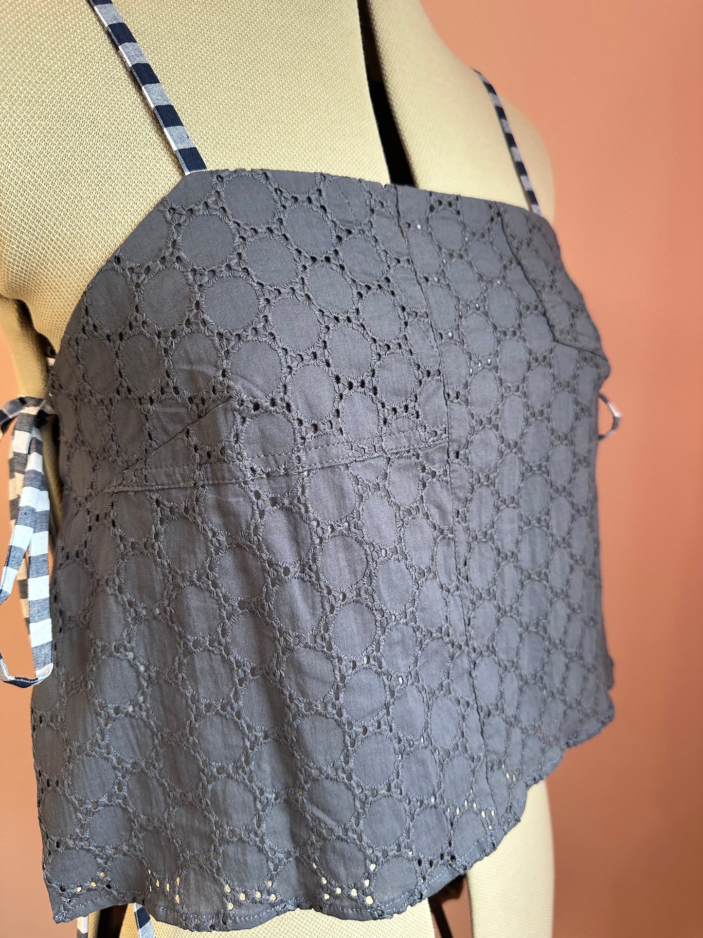 SAMPLE SALE 30% off - Deadstock Broderie May Tie Side Cami Size 2 (UK 10-12)
