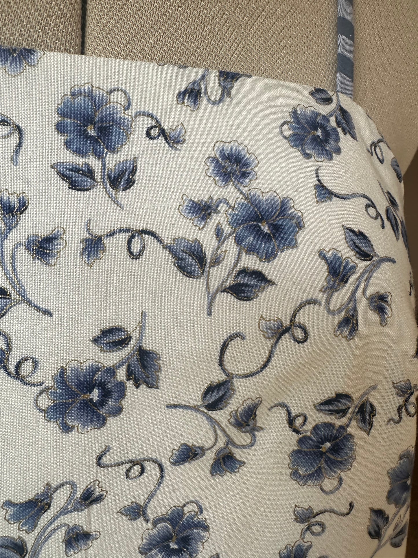 SAMPLE SALE 50% Off - Blue Floral May Tie Side Cami Size 1 (UK 6-8)