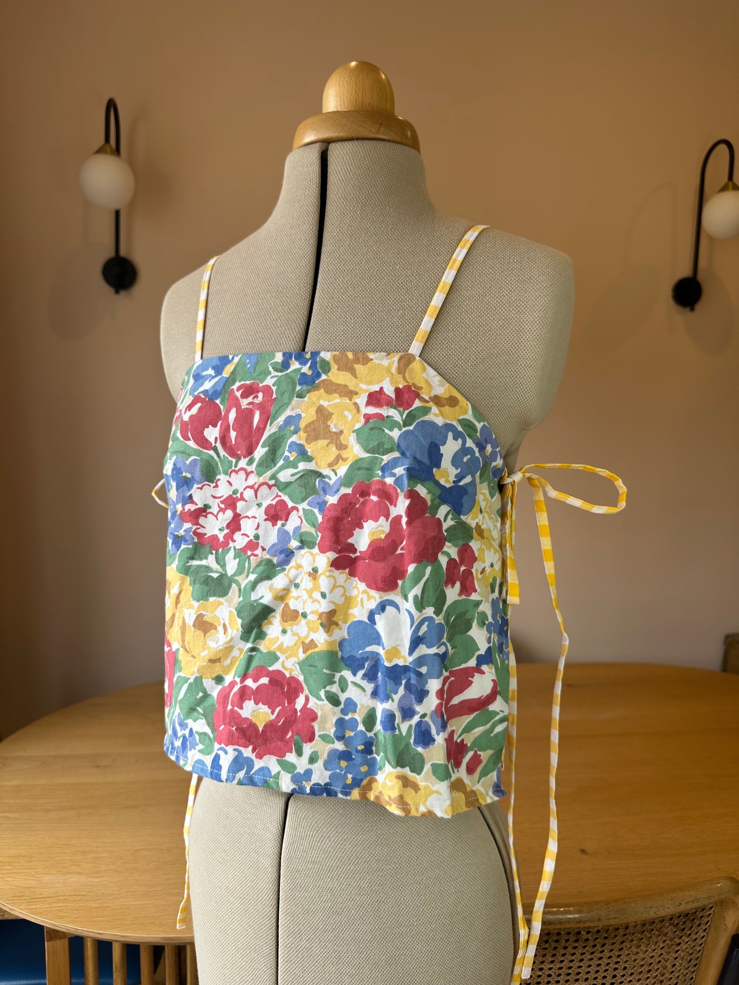 SAMPLE SALE 50% off - Bright Floral Tie Side Cami Size 1 (UK 6-8)