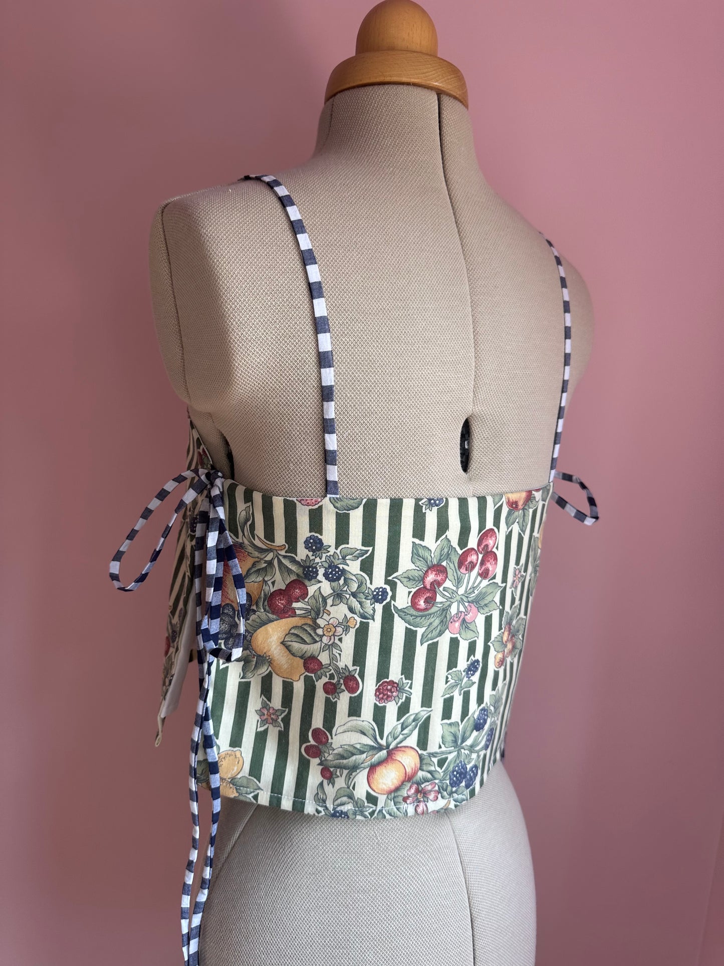 Fruit Print May Tie Side Cami Size 1 (UK 6-8)