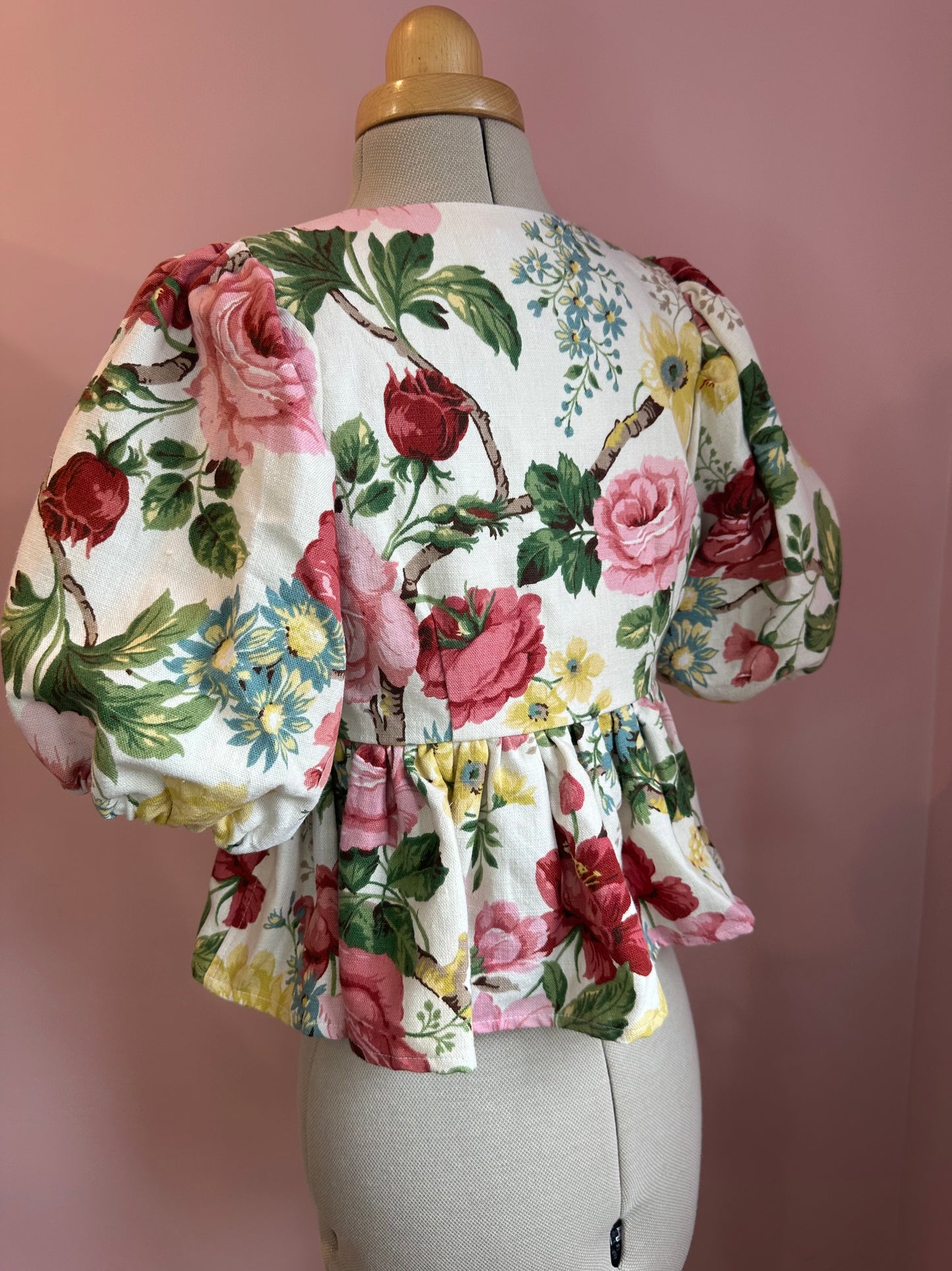 Floral Tie Front Top Size 1 (UK 6-8)