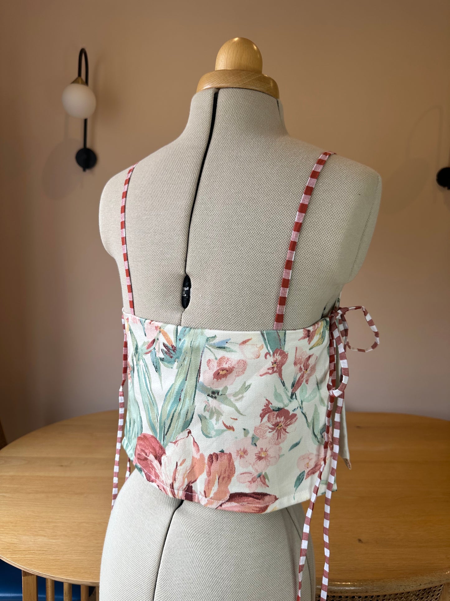 SAMPLE SALE 50% off - Tropical Floral Tie Side Cami Size 1 (UK 6-8)