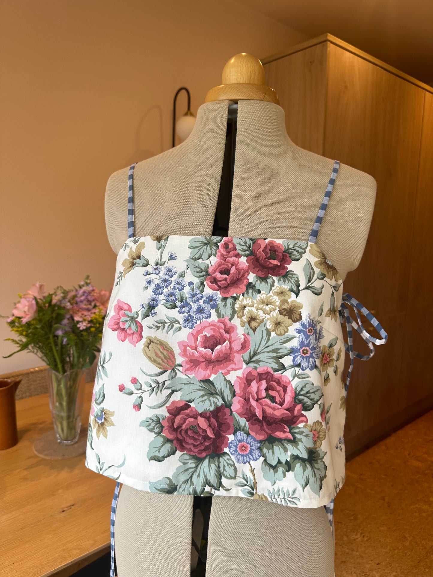 Vintage Floral May Tie Side Cami Size 2 (UK 10-12)