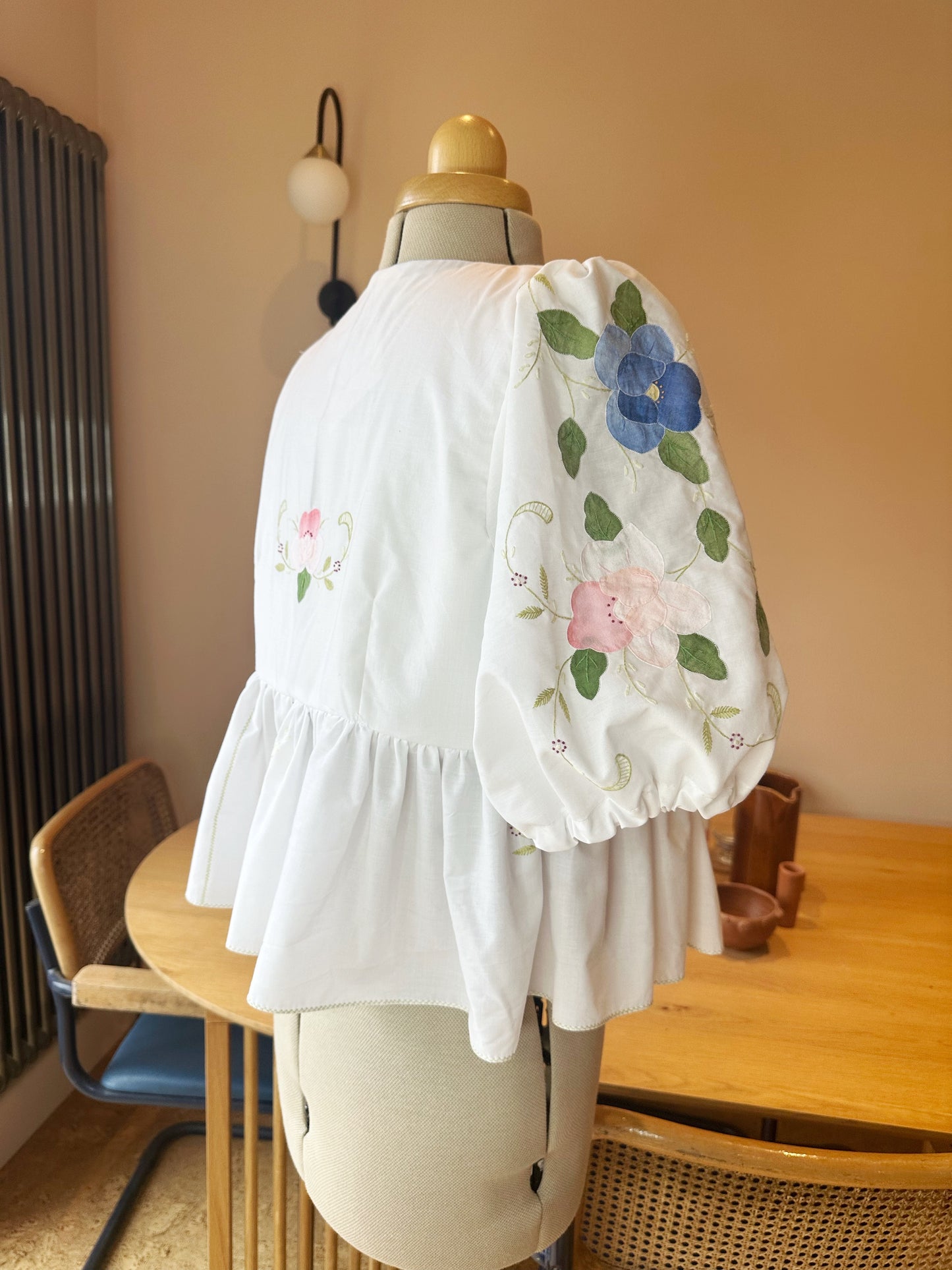Multi Embroidered Tie Front Top Size 14-16