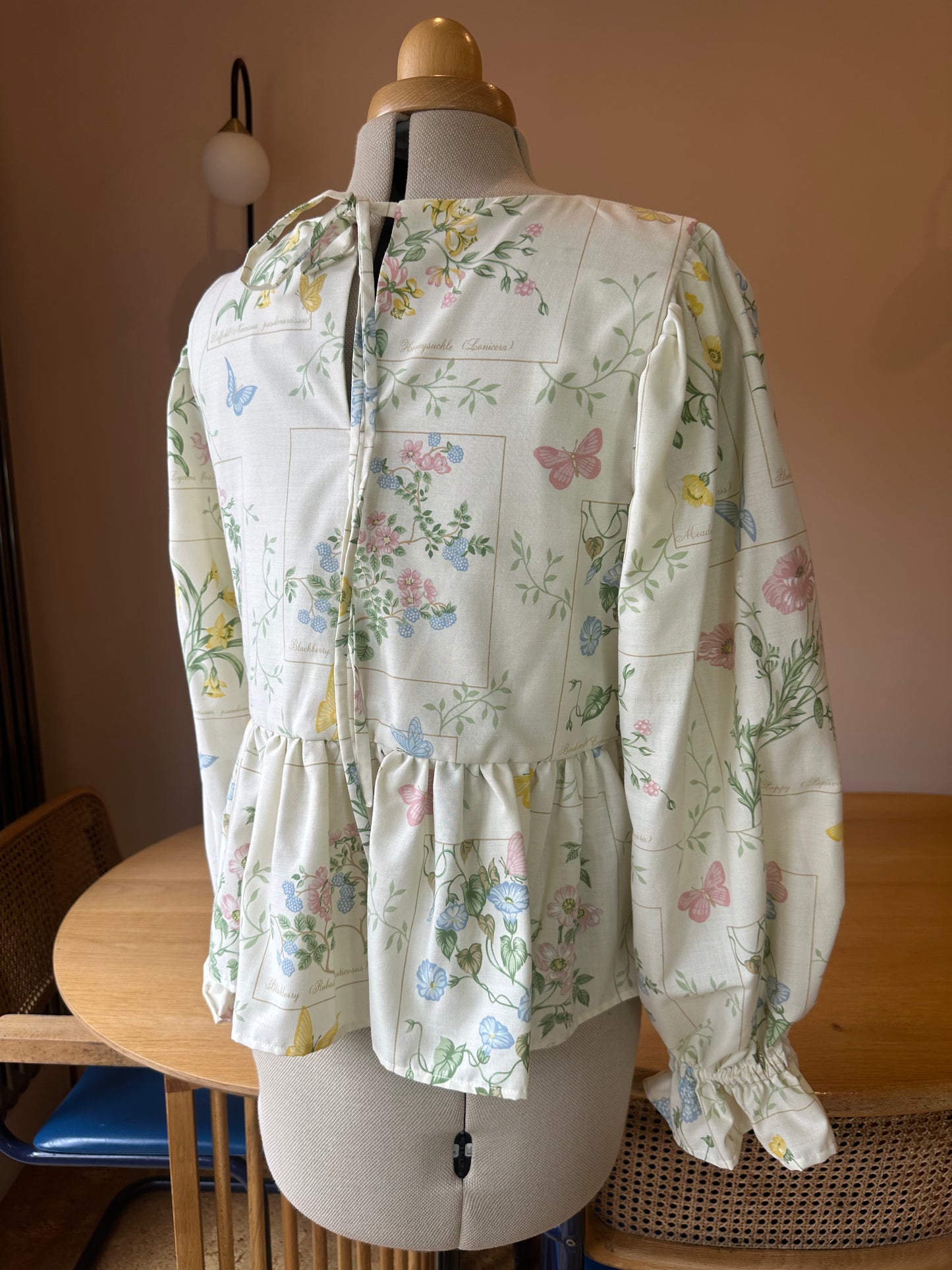 SAMPLE SALE 50% Off - Botanical Floral Carrie-Ann Top Size 2 (UK 10-12)