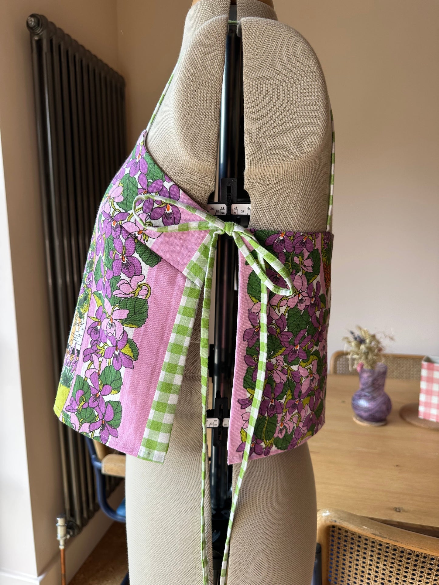 MADE TO ORDER Australian Blue Wrens Tea Towel May Tie-Side Cami