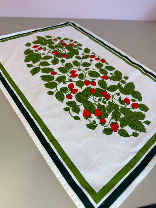 Strawberries Tea Towel May Tie-Side Cami Custom
