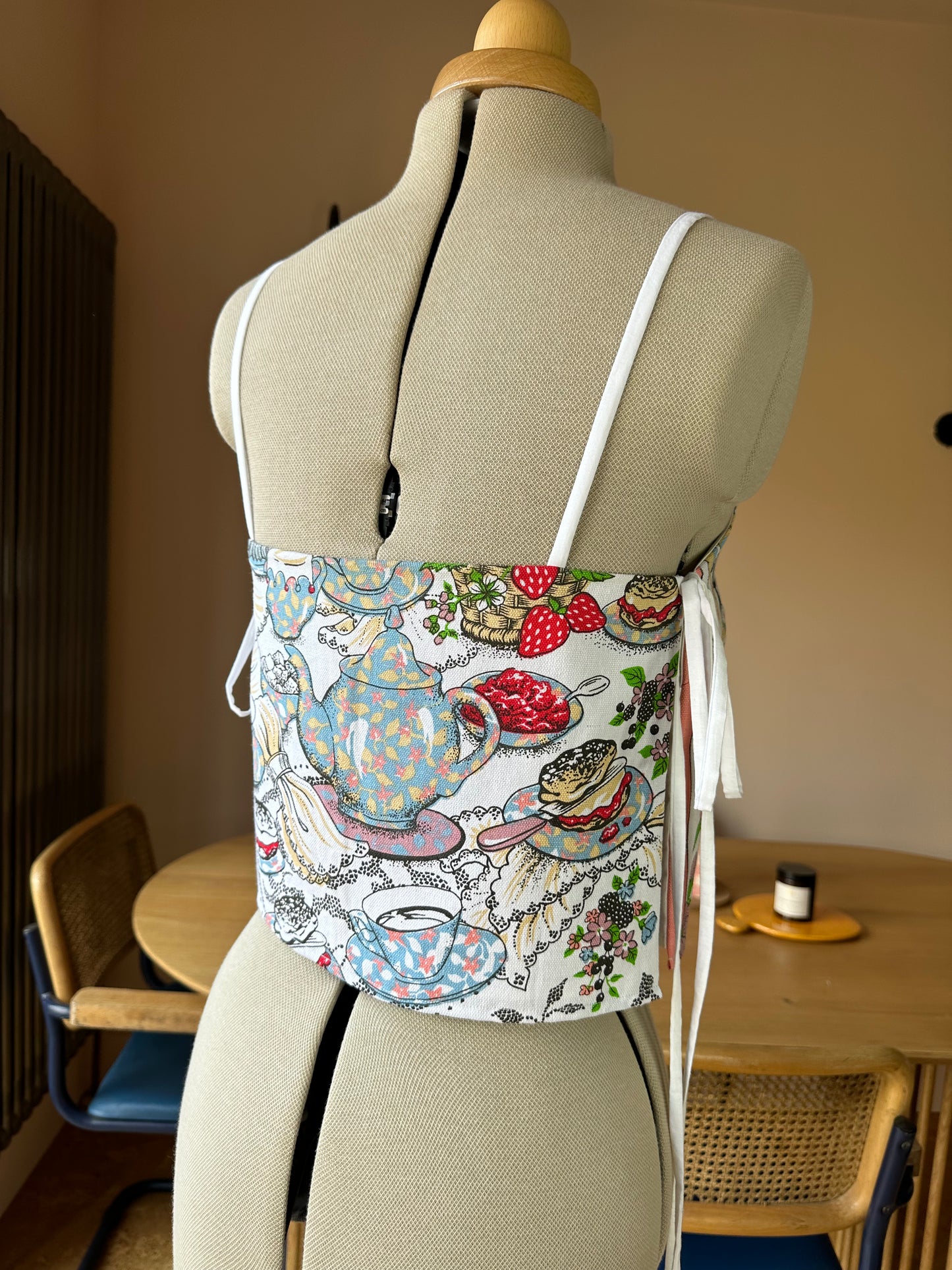 Cream Tea May Tie Side Cami Size 6-10