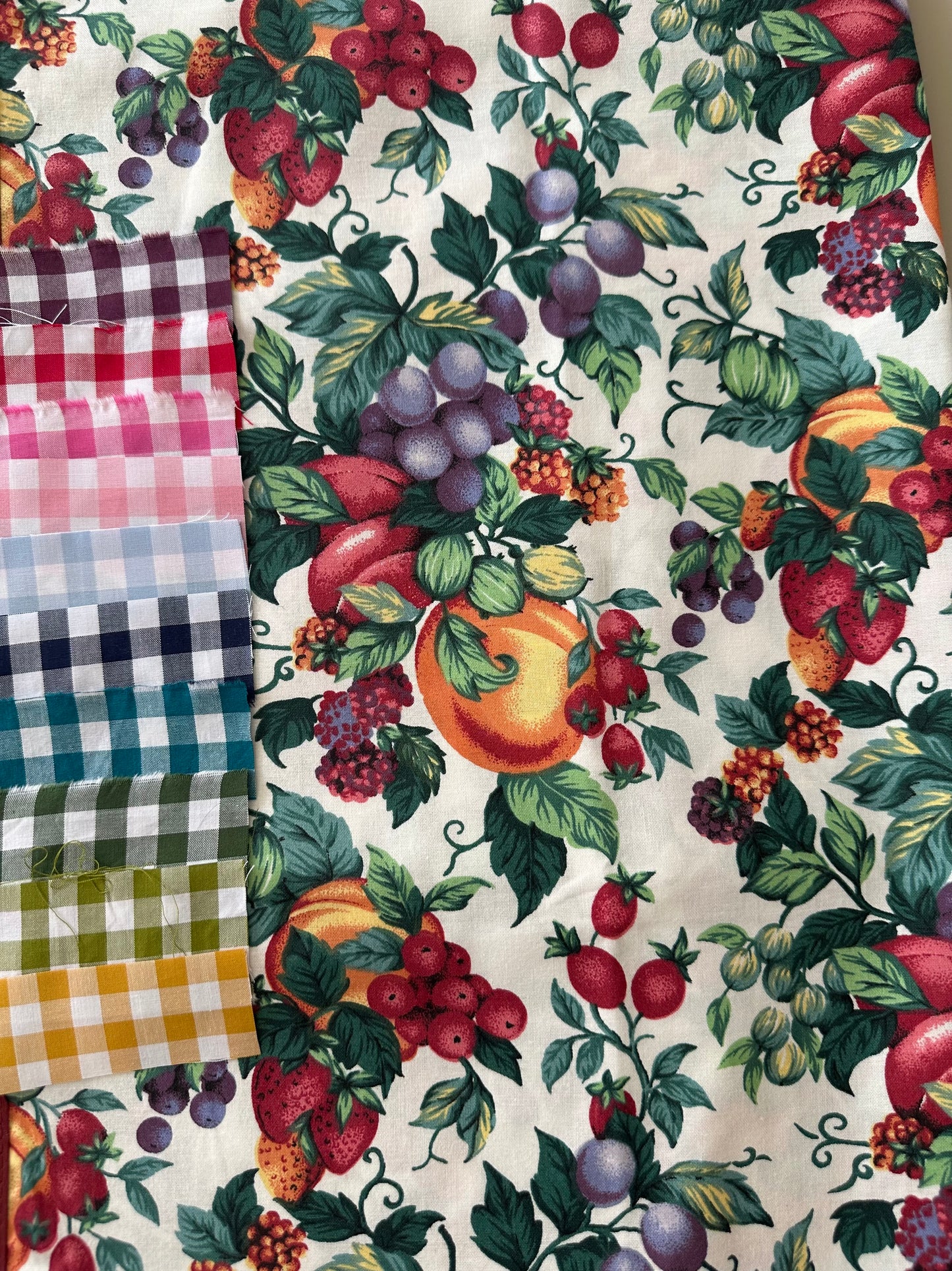 Tie Side Cami | Vintage Fruit Tablecloth