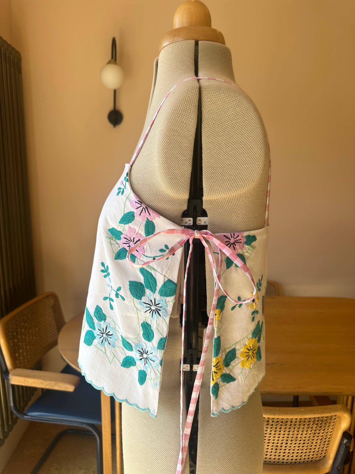Pastel Embroidered May Tie Side Cami Size 2 (UK 10-12)