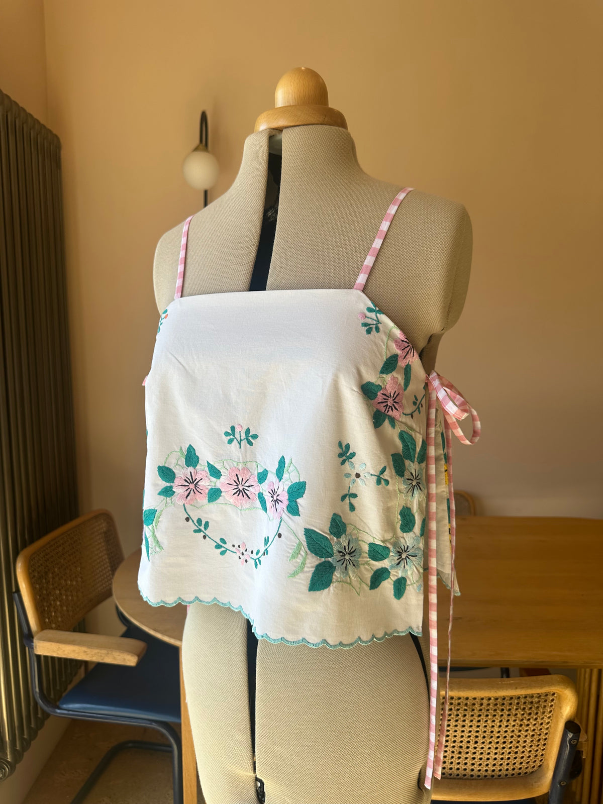 Pastel Embroidered May Tie Side Cami Size 2 (UK 10-12)