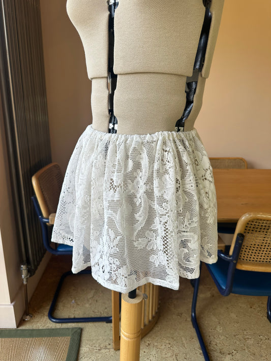 Vintage Lace Mini Skirt Size 2 (UK 10-12)