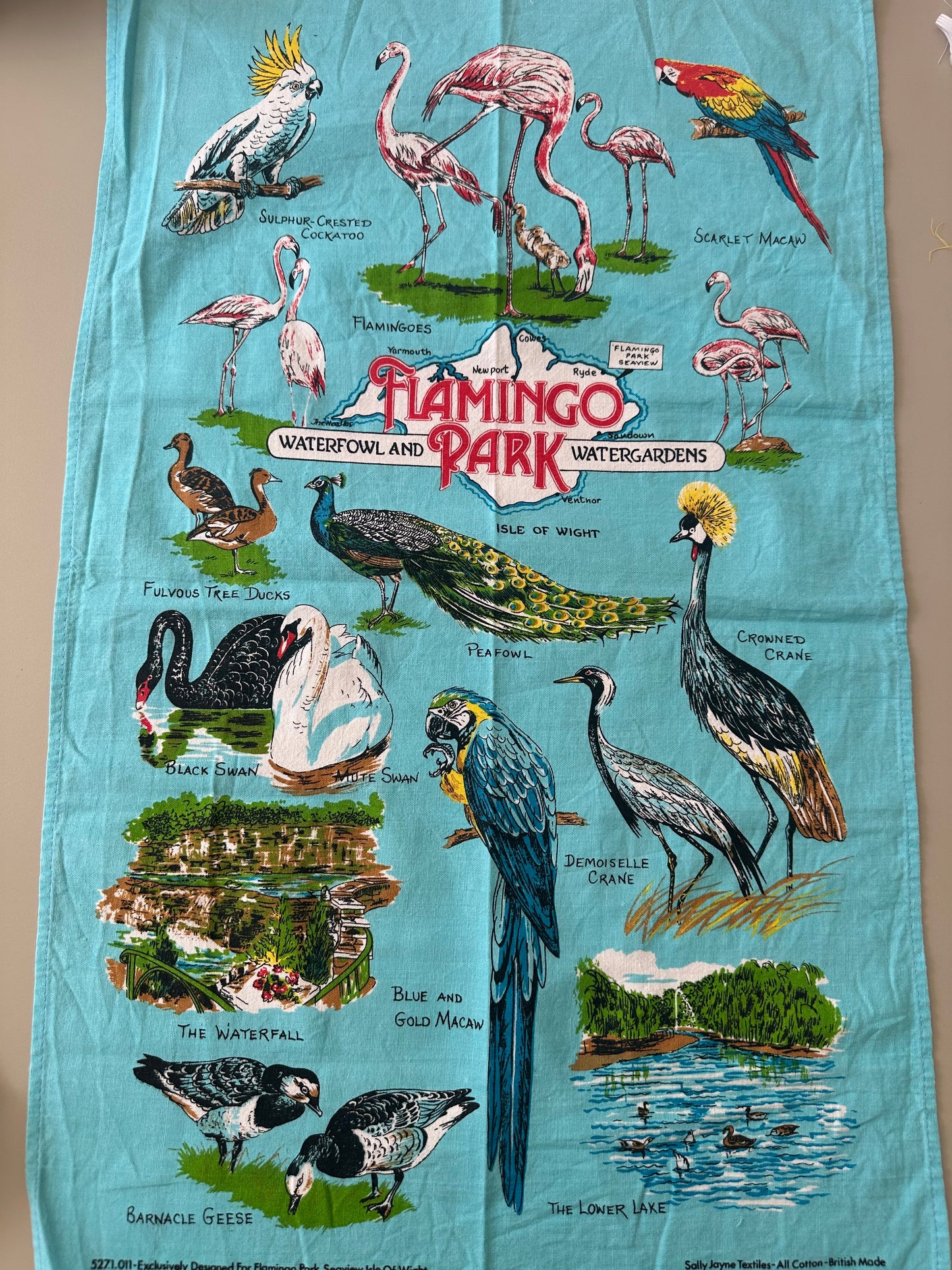 MADE TO ORDER Flamingo Park Tea Towel May Tie-Side Cami