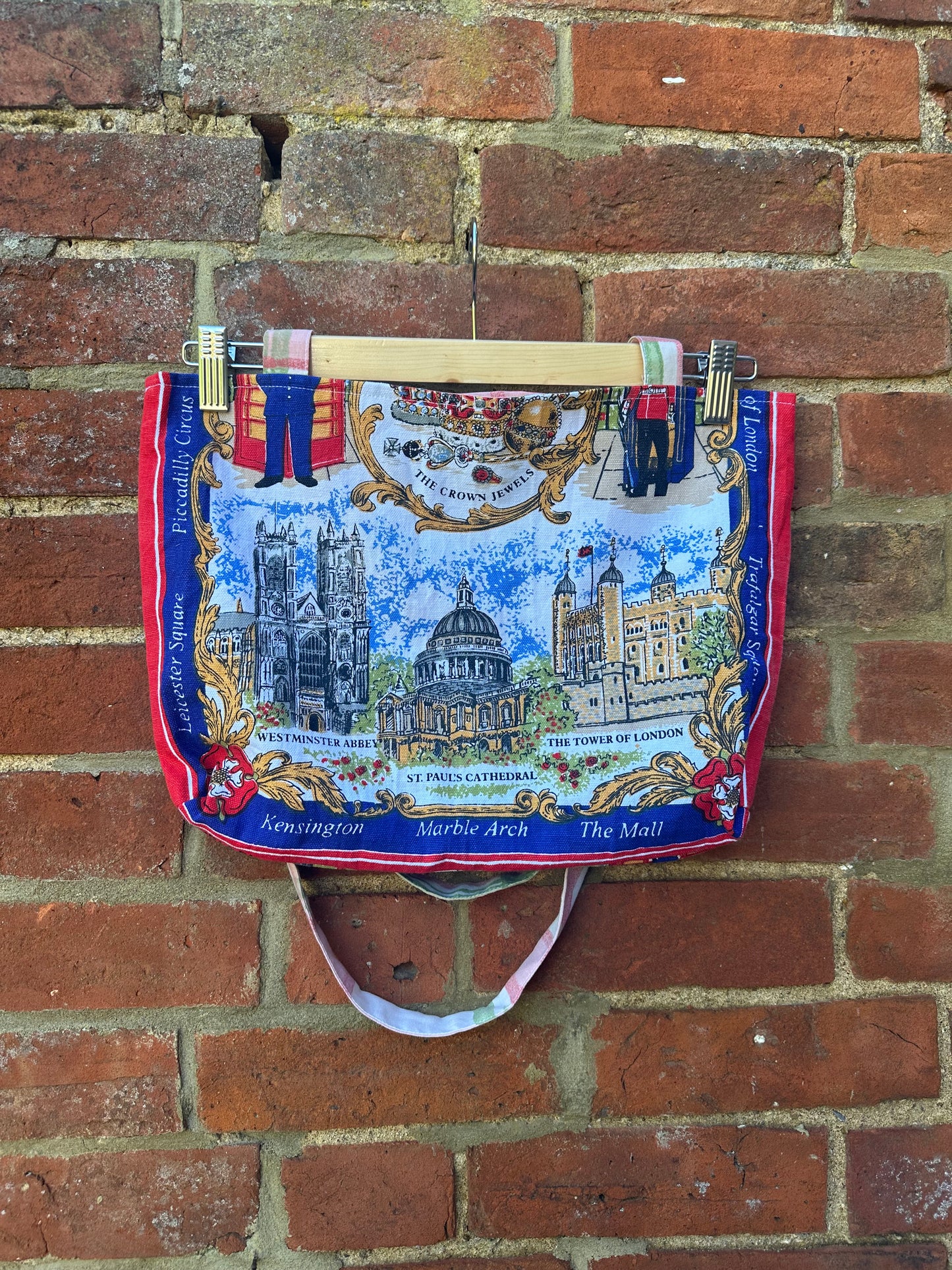 London/Pink Check Large Reversible Tote Bag