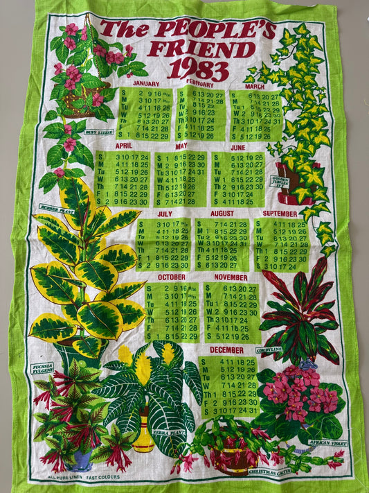 MADE TO ORDER People’s Friend Plants 1983 Tea Towel May Tie-Side Cami
