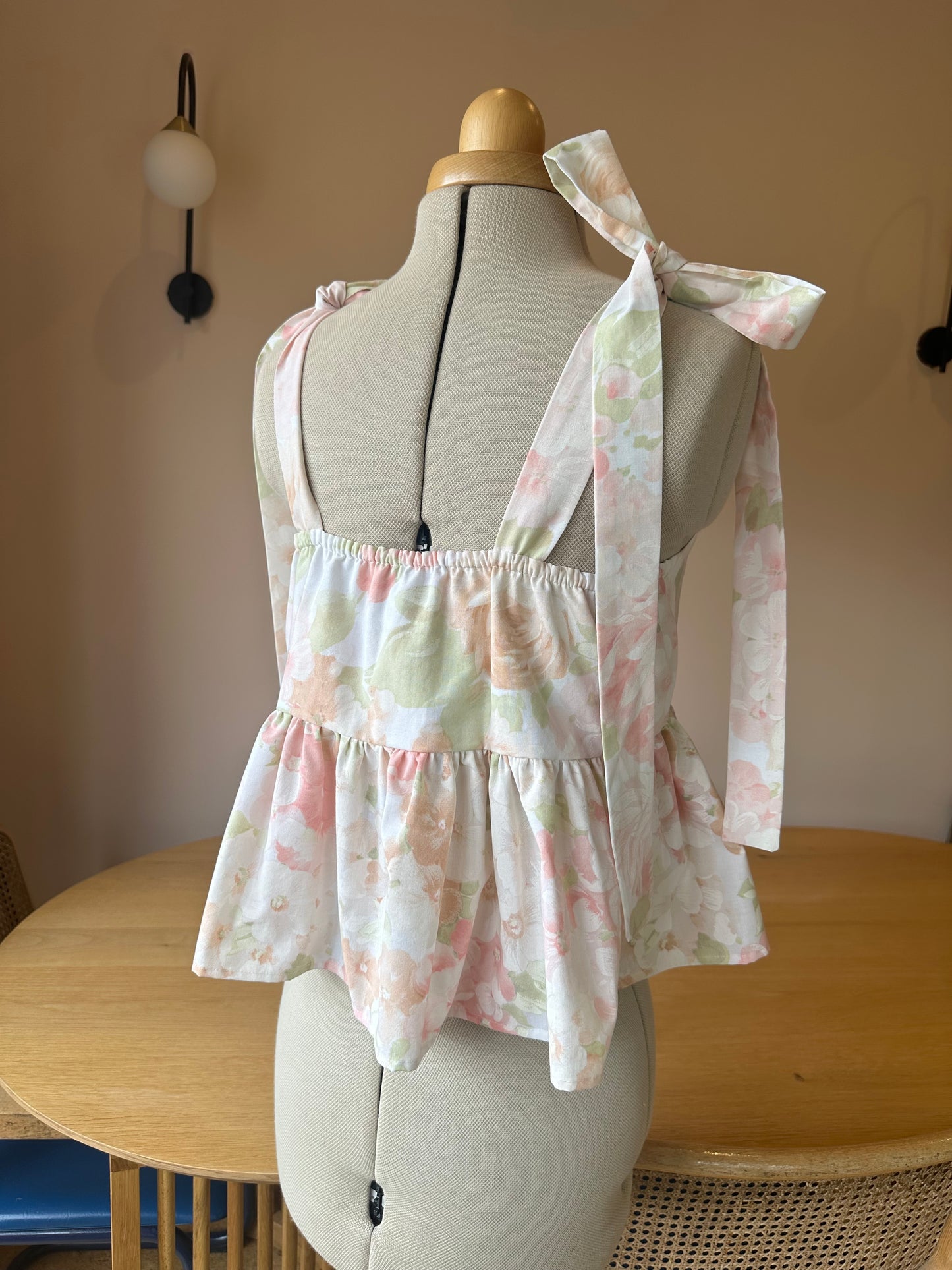 SAMPLE SALE 50% Off - Cross Stitch Browns Etta Tie Strap Top Size 1 (UK 6-8)