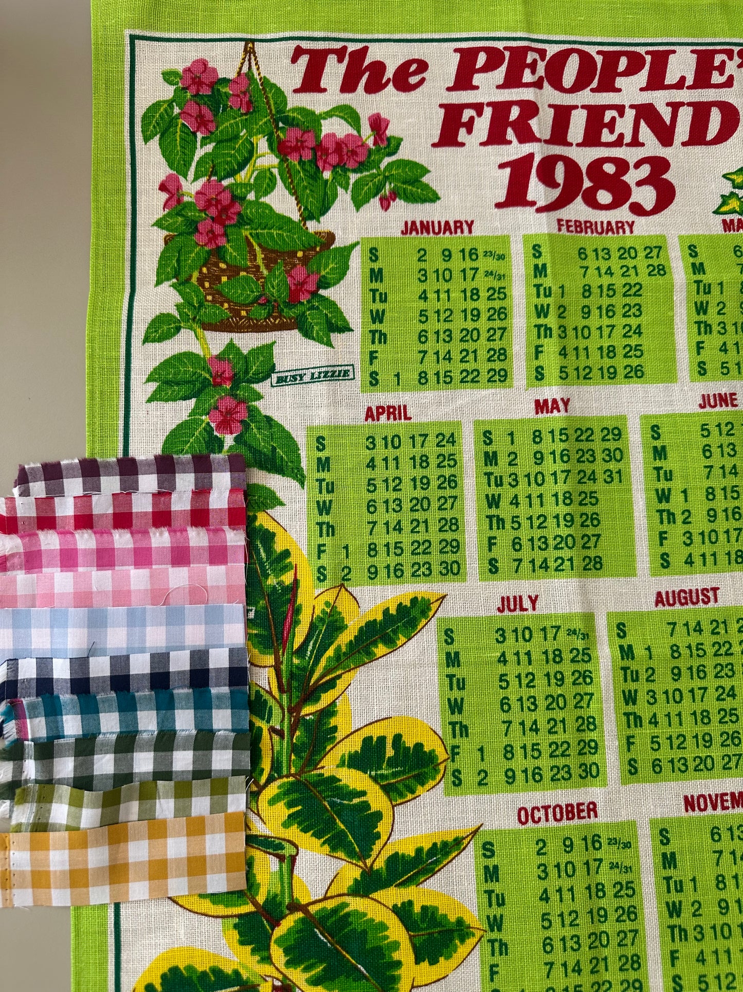 Tie Side Cami | Vintage 1983 People’s Friend Teatowel