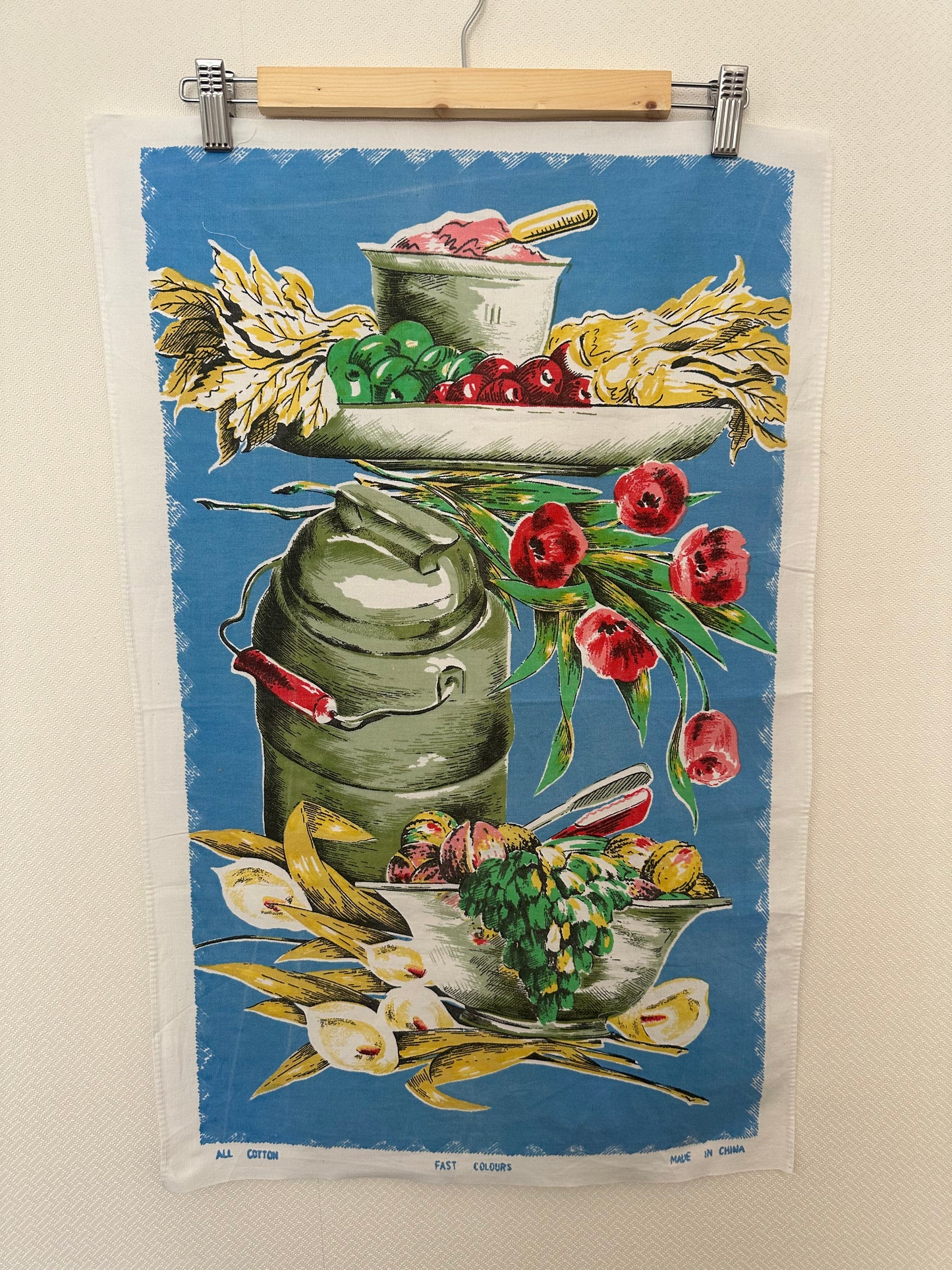 Tie Side Cami | Vintage Blue Teatowel