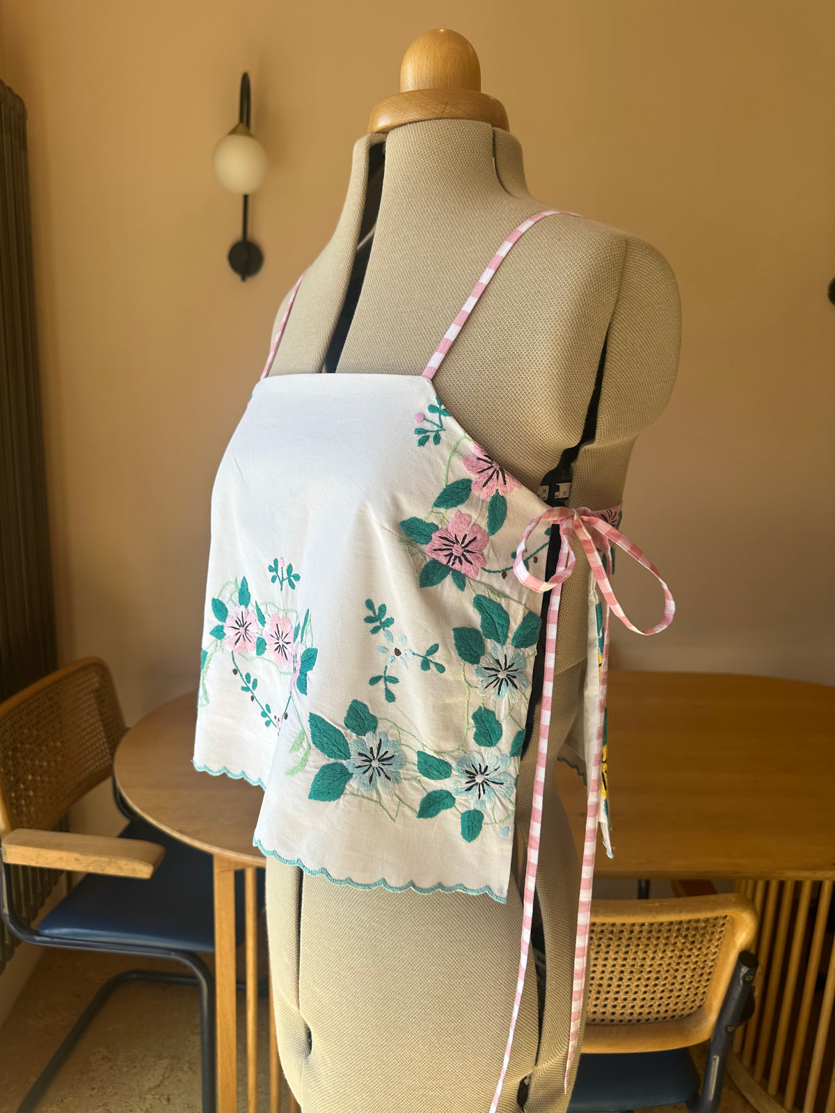 Pastel Embroidered May Tie Side Cami Size 2 (UK 10-12)