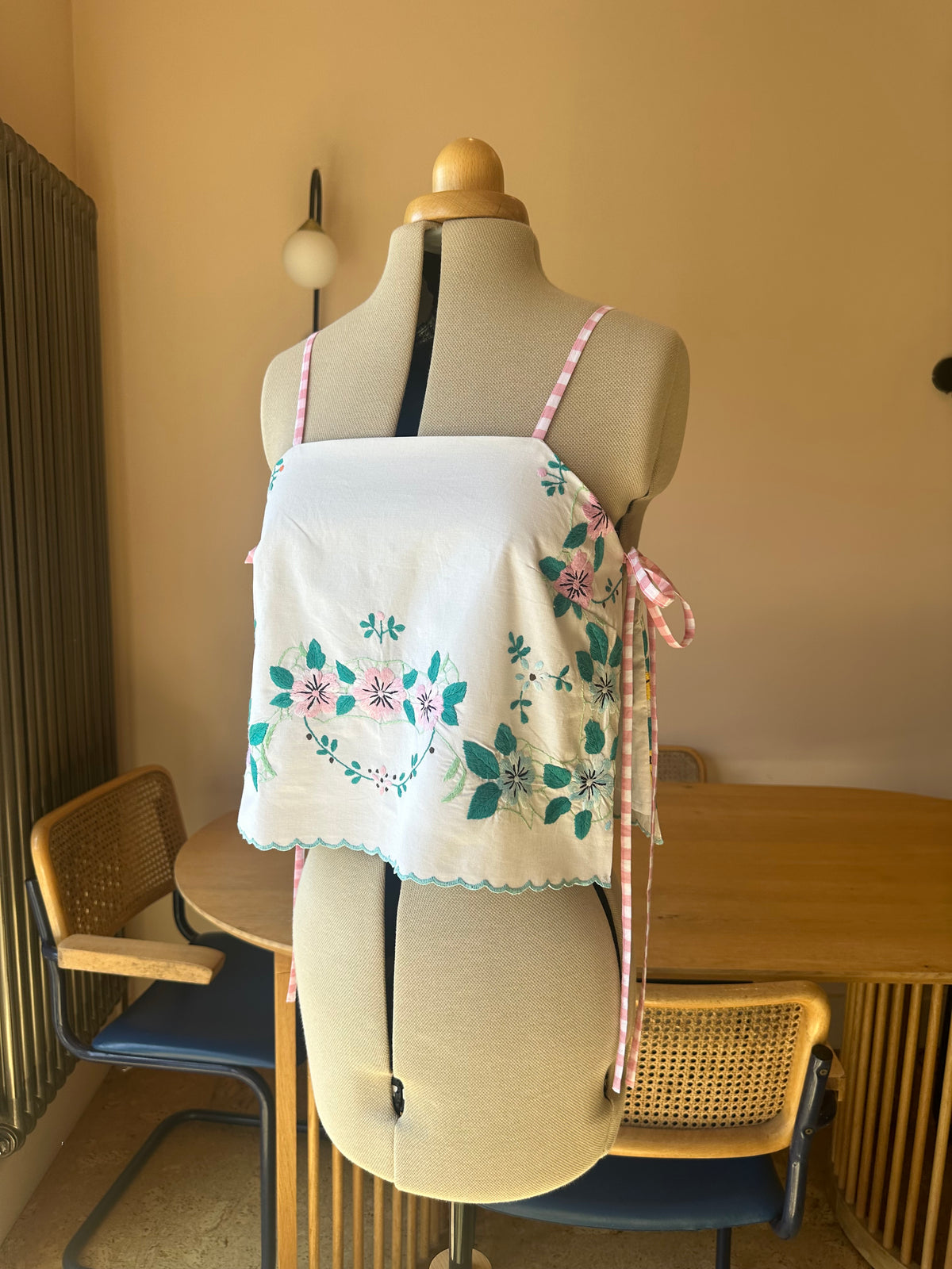 Pastel Embroidered May Tie Side Cami Size 2 (UK 10-12)