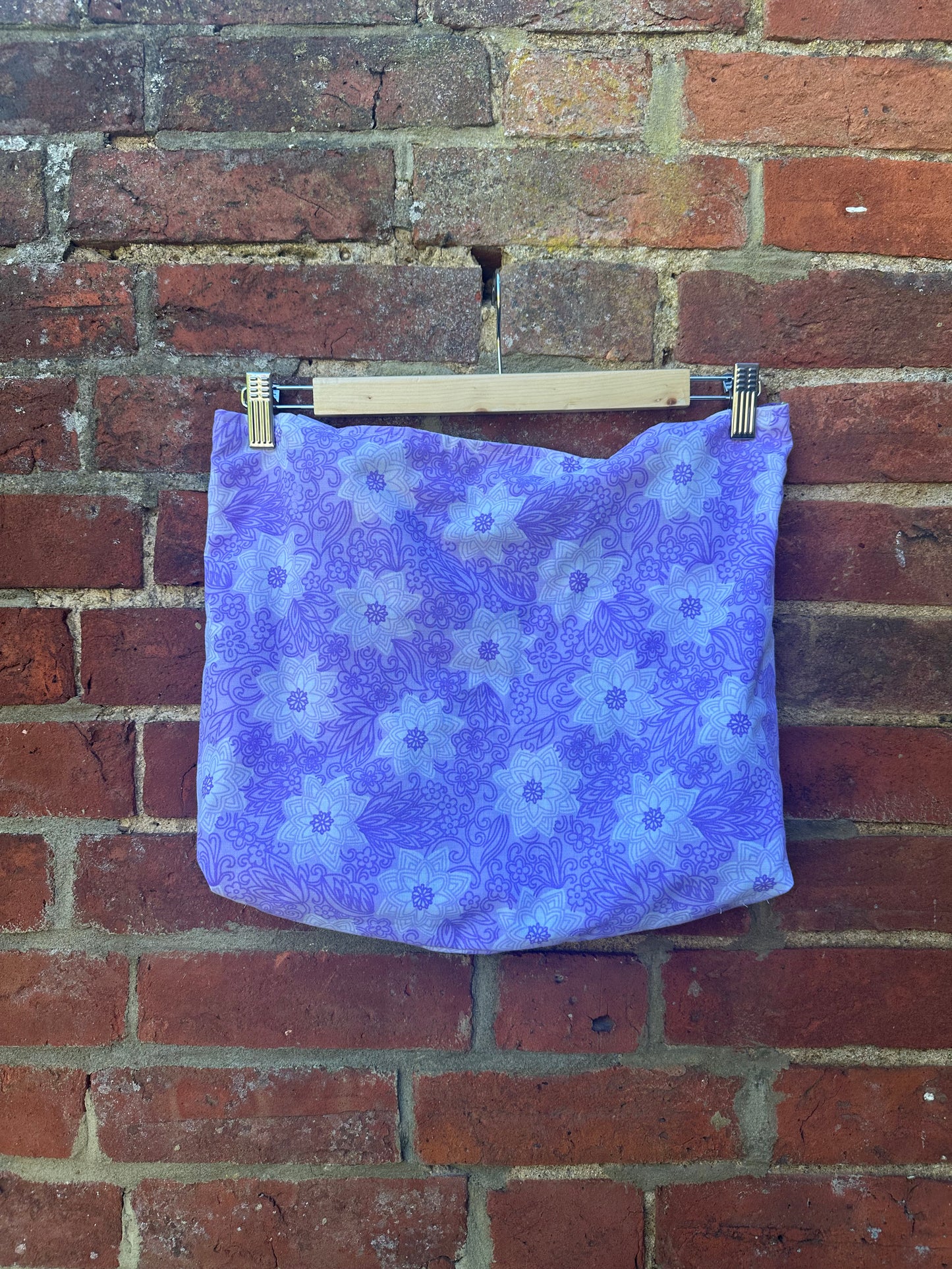 Margate/Purple Floral Large Reversible Tote Bag