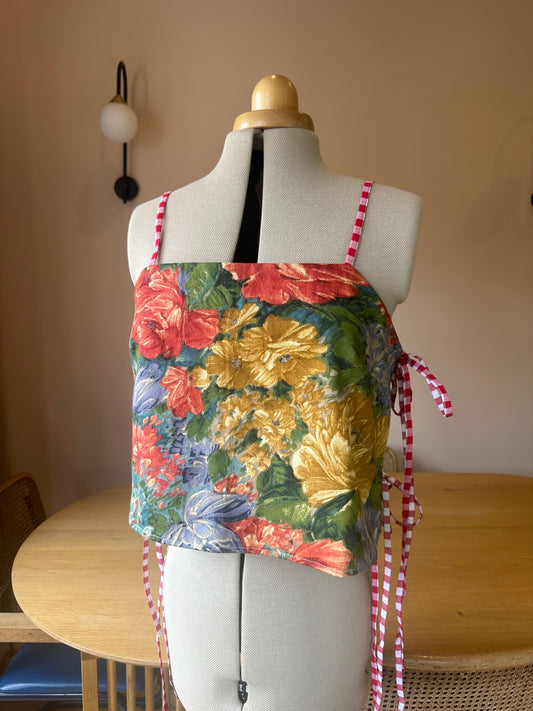 SAMPLE SALE 50% Off - Vintage Floral May Tie Side Cami Size 3 (UK 14-16)