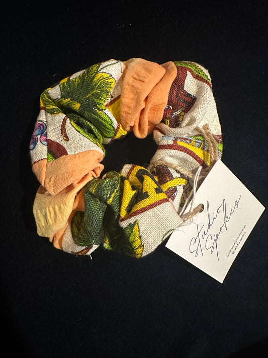 SAMPLE SALE 50% Off - Orange Tea Towel Scrunchie