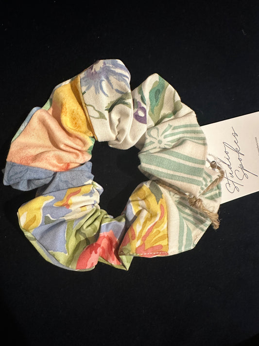 SAMPLE SALE 50% Off - Bright Multi Fabric Scrunchie