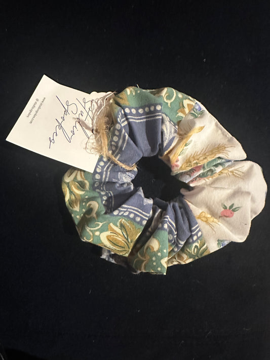 SAMPLE SALE 50% Off - Blue Multi Scrunchie