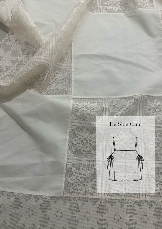 Tie Side Cami | Lace Tablecloth
