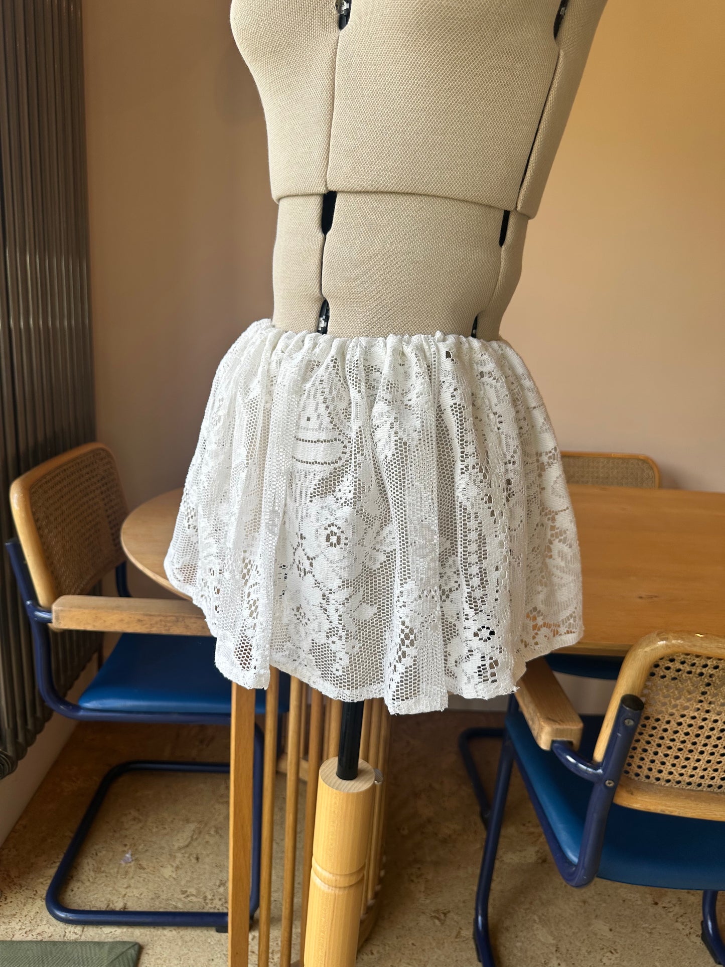 Vintage Lace Mini Skirt Size 1 (UK 6-8)